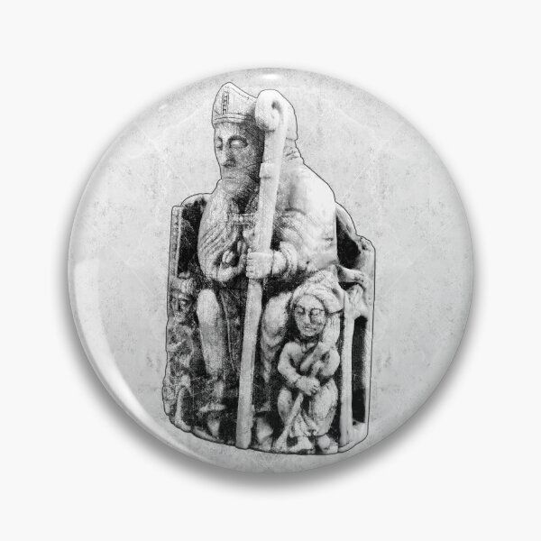 Item preview, 12th Century Norse Lewis Chessman King Ivory Medieval Dark designed and sold by Ghoul Enterprises.