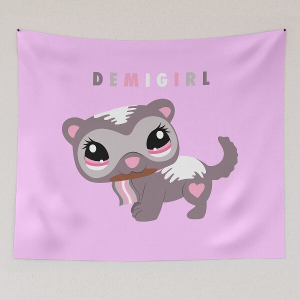 Item preview, Demigirl Ferret designed and sold by That_Blind_Artist.