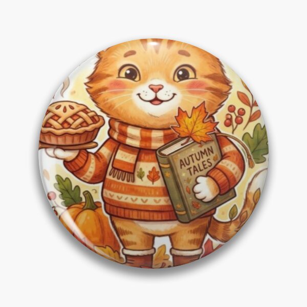 Item preview, Autumn Pie Cat designed and sold by Thalora Store.