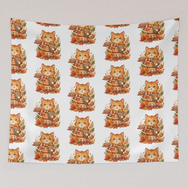 Item preview, Autumn Pie Cat designed and sold by Thalora Store.