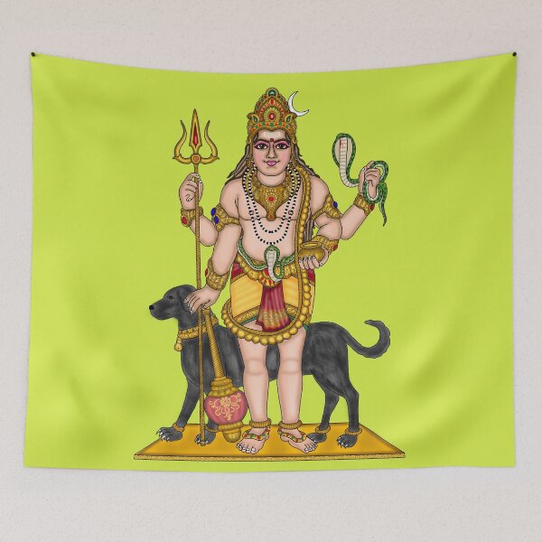 Item preview, Lord Bhairava Artwork | Sacred Hindu Divine Digital Illustration designed and sold by Harshit_Digital_Arts.