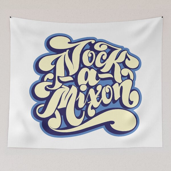 Item preview, CAMP NOCK-A-MIXON BUBBLE SCRIPT designed and sold by KUSTOM CAMP CREATIVES.