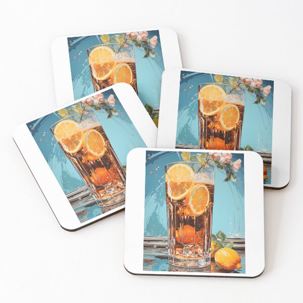 Item preview, Citrus Cocktail Pop Art – Retro Orange Drink Wall Art designed and sold by LoveNurseries.