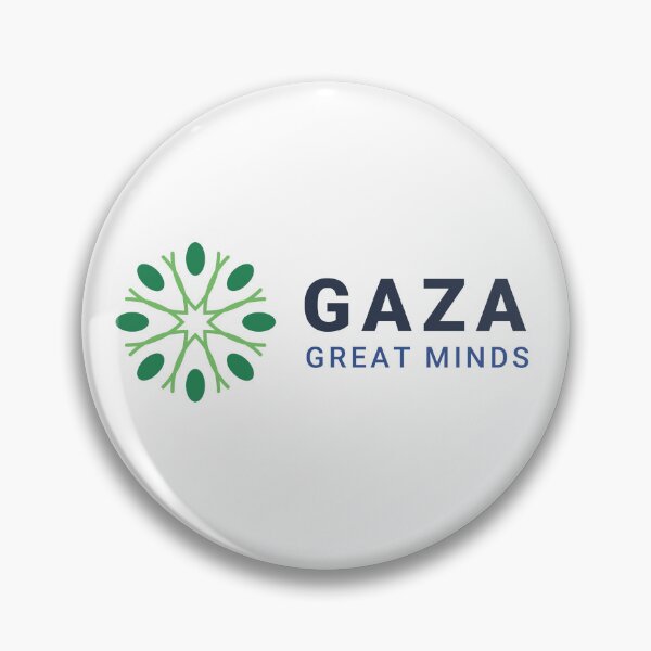 Item preview, Gaza Great Minds Logo (3x1) Blue Text designed and sold by Gaza Great Minds .