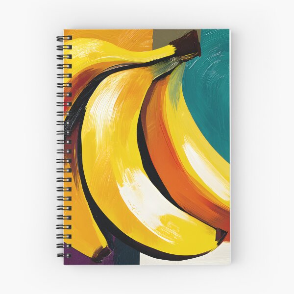 Item preview, Tropical Rhythm in Motion - Bananas Alive with Dynamic Brushstrokes and Vibrant Geometric Color designed and sold by OlfactoART Studio.