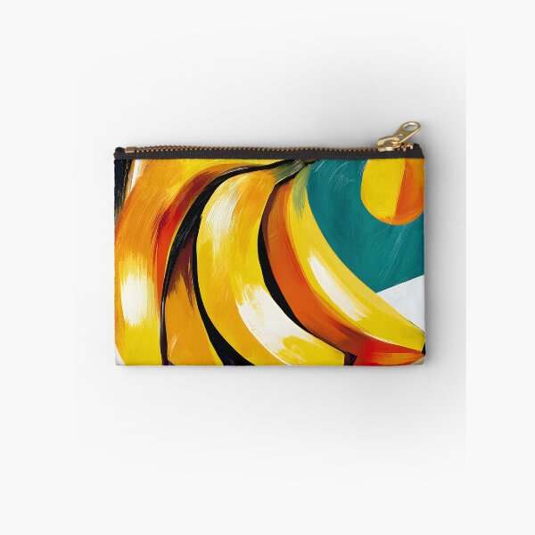 Item preview, Tropical Rhythm in Motion - Bananas Alive with Dynamic Brushstrokes and Vibrant Geometric Color designed and sold by OlfactoART Studio.