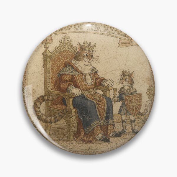 Item preview, Sir Dad of the Realm Medieval Cat Fathers Day designed and sold by PictorialWhimsy.