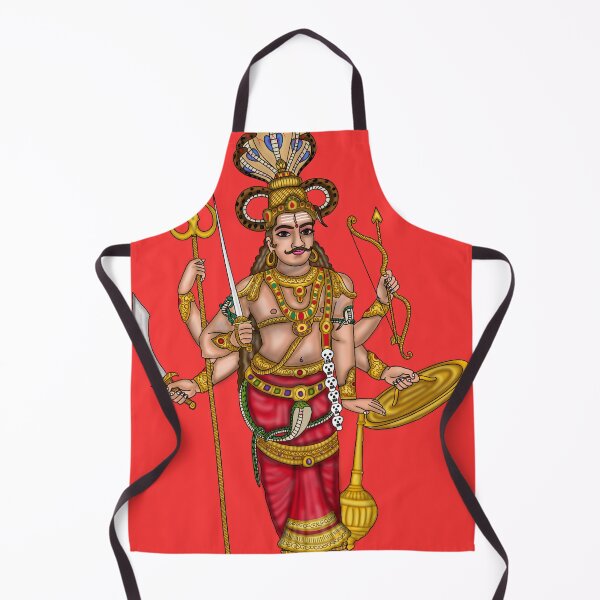 Item preview, Lord Veerabhadra Artwork | Powerful Hindu Warrior Deity Digital Illustration designed and sold by Harshit_Digital_Arts.