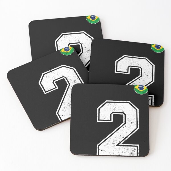 Item preview, Number 2 Brazil Futbol Football Brazilian soccer Flag Jersey designed and sold by RoyesButler.