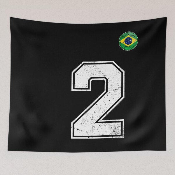 Item preview, Number 2 Brazil Futbol Football Brazilian soccer Flag Jersey designed and sold by RoyesButler.