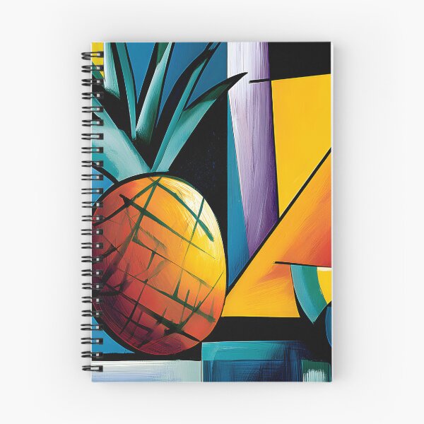 Item preview, Pineapple Geometry in Full Color - Tropical Abstraction Shaped by Bold Lines and Vibrant Energy designed and sold by OlfactoART Studio.