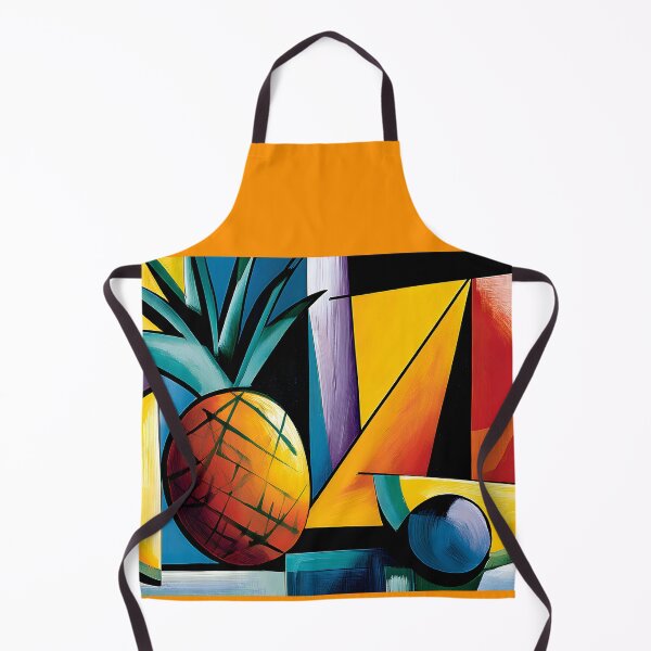 Item preview, Pineapple Geometry in Full Color - Tropical Abstraction Shaped by Bold Lines and Vibrant Energy designed and sold by OlfactoART Studio.