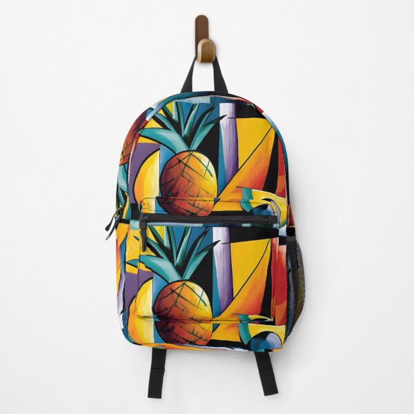 Item preview, Pineapple Geometry in Full Color - Tropical Abstraction Shaped by Bold Lines and Vibrant Energy designed and sold by OlfactoART Studio.