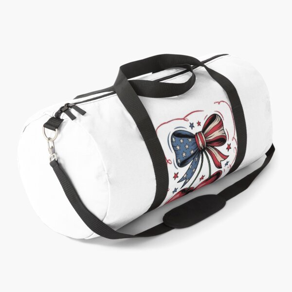 Item preview, Patriotic Cherry Bow American Flag Art designed and sold by ShopVelona.
