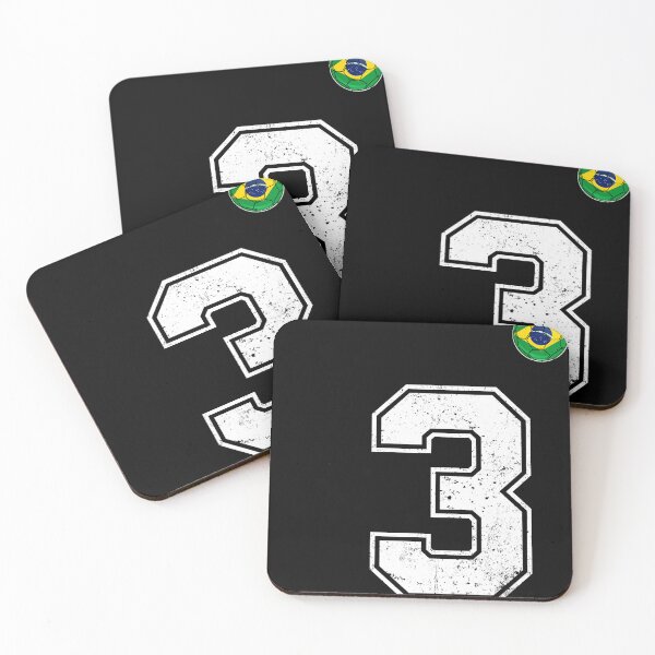 Item preview, Number 3 Brazil Futbol Football Brazilian soccer Flag Jersey designed and sold by RoyesButler.