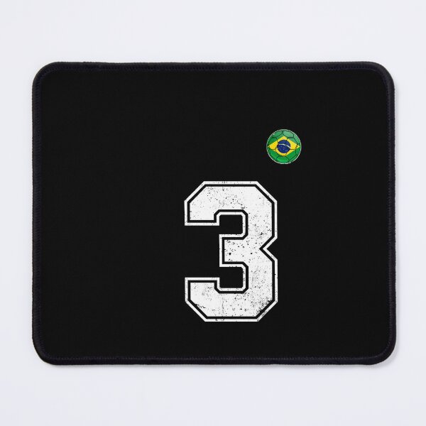 Item preview, Number 3 Brazil Futbol Football Brazilian soccer Flag Jersey designed and sold by RoyesButler.