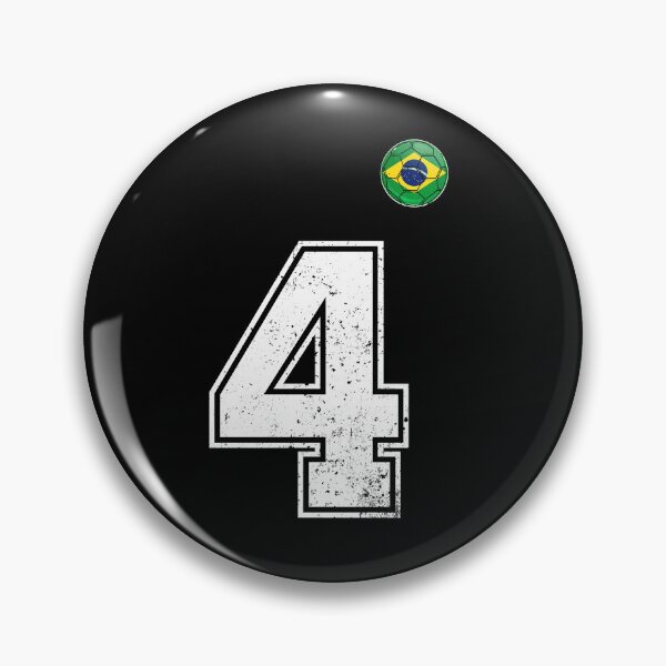 Item preview, Number 4 Brazil Futbol Football Brazilian soccer Flag Jersey designed and sold by RoyesButler.