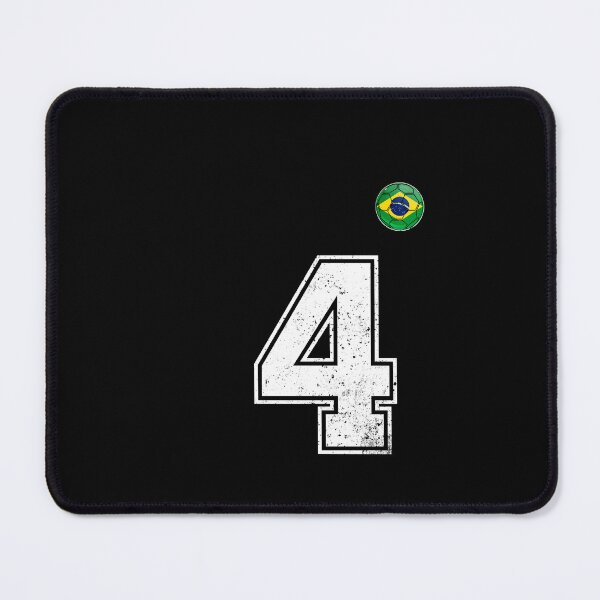 Item preview, Number 4 Brazil Futbol Football Brazilian soccer Flag Jersey designed and sold by RoyesButler.