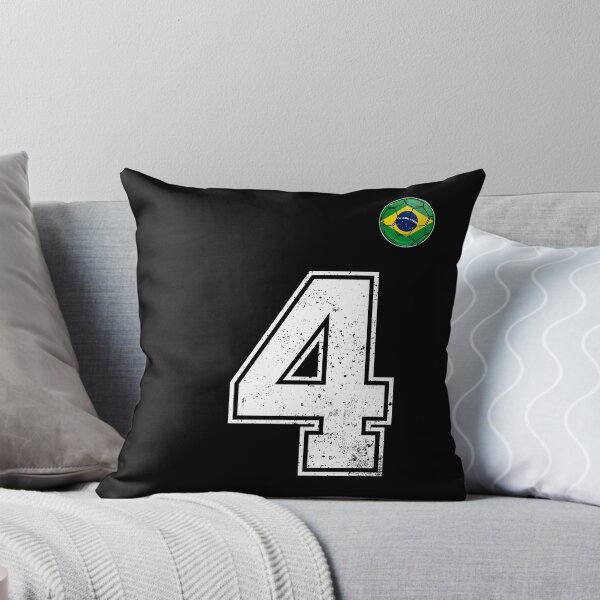 Item preview, Number 4 Brazil Futbol Football Brazilian soccer Flag Jersey designed and sold by RoyesButler.