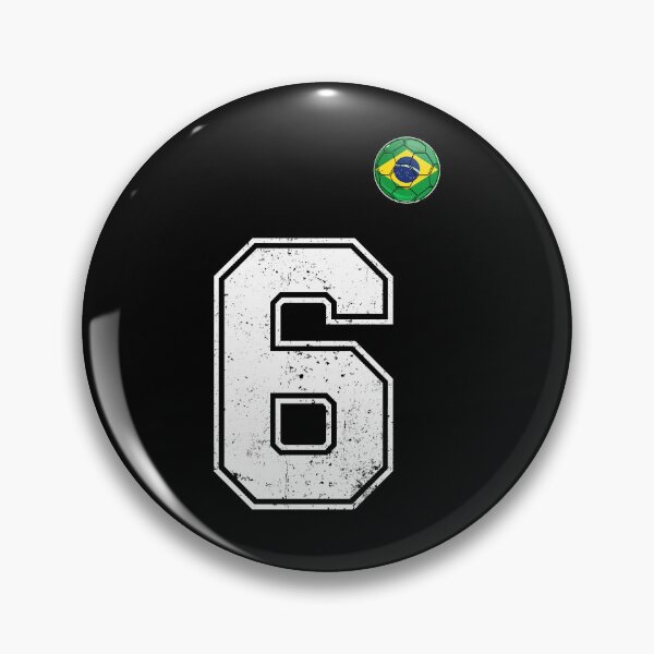 Item preview, Number 6 Brazil Futbol Football Brazilian soccer Flag Jersey designed and sold by RoyesButler.