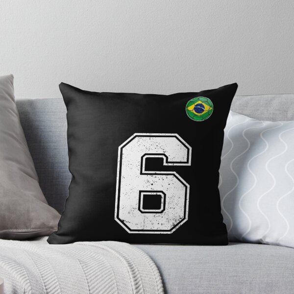 Item preview, Number 6 Brazil Futbol Football Brazilian soccer Flag Jersey designed and sold by RoyesButler.