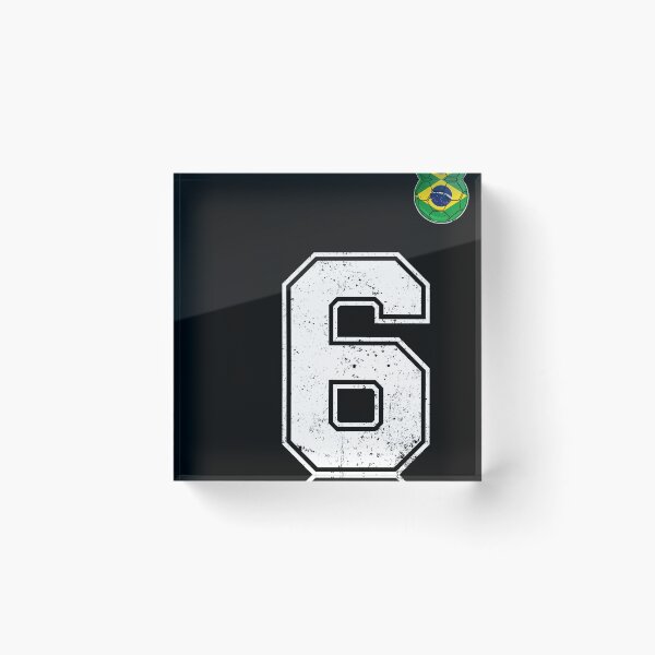 Item preview, Number 6 Brazil Futbol Football Brazilian soccer Flag Jersey designed and sold by RoyesButler.