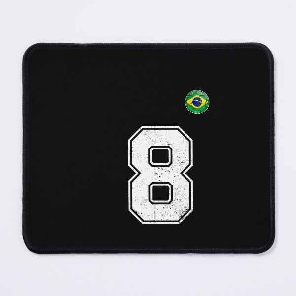 Item preview, Number 8 Brazil Futbol Football Brazilian soccer Flag Jersey designed and sold by RoyesButler.