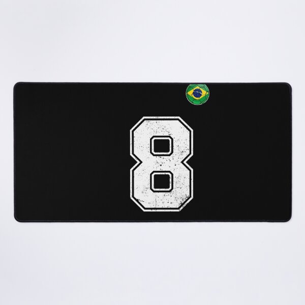 Item preview, Number 8 Brazil Futbol Football Brazilian soccer Flag Jersey designed and sold by RoyesButler.