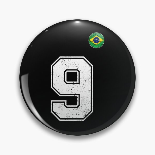 Item preview, Number 9 Brazil Futbol Football Brazilian soccer Flag Jersey designed and sold by RoyesButler.