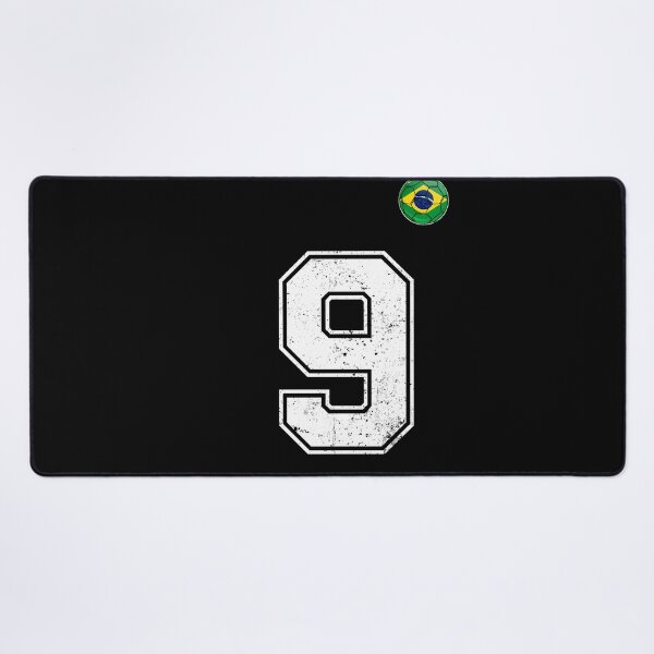 Item preview, Number 9 Brazil Futbol Football Brazilian soccer Flag Jersey designed and sold by RoyesButler.