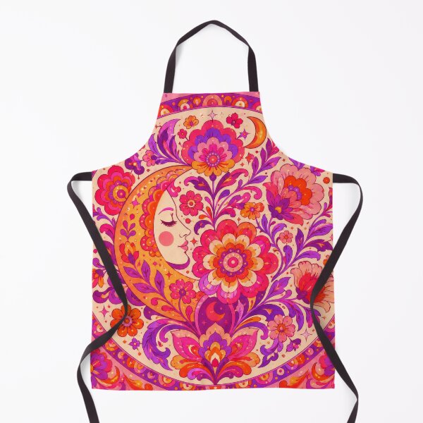Item preview, Boho Floral Moon 60's Inspired Design designed and sold by scicilysimonee.
