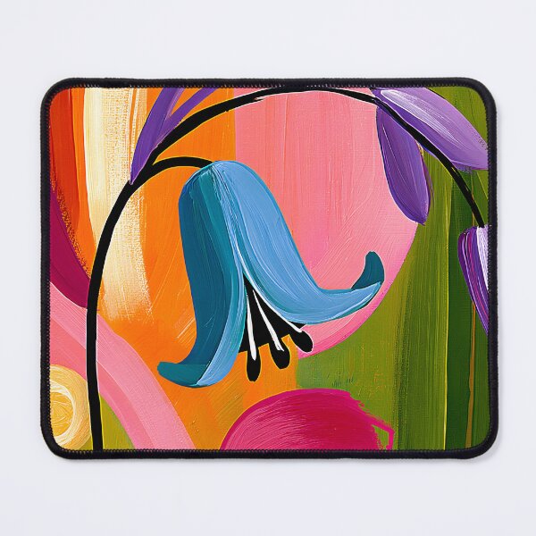 Item preview, Bluebell Among Swirling Horizons - A Vibrant Floral Celebration of Color Motion and Light designed and sold by OlfactoART Studio.