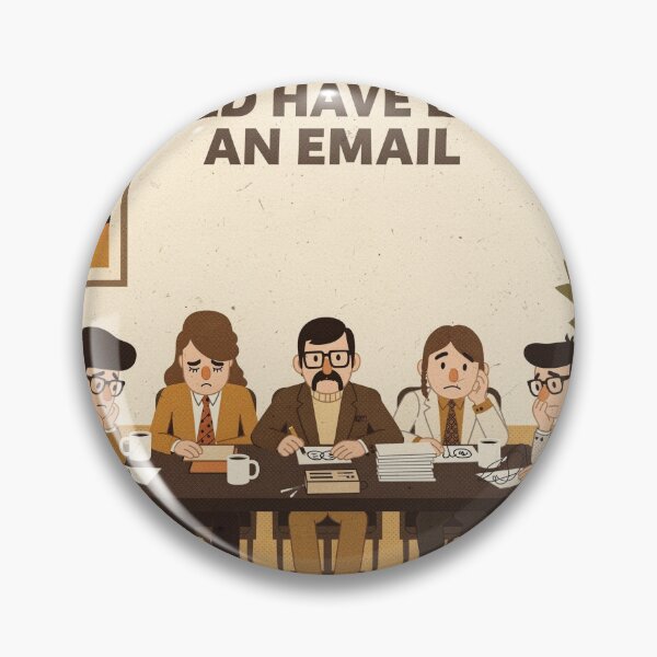 Item preview, This Meeting Could Have Been an Email Retro Poster designed and sold by PictorialWhimsy.
