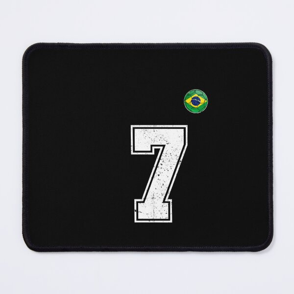 Item preview, Number 7 Brazil Futbol Football Brazilian soccer Flag Jersey designed and sold by RoyesButler.