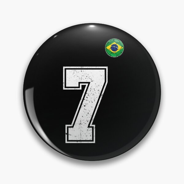 Item preview, Number 7 Brazil Futbol Football Brazilian soccer Flag Jersey designed and sold by RoyesButler.