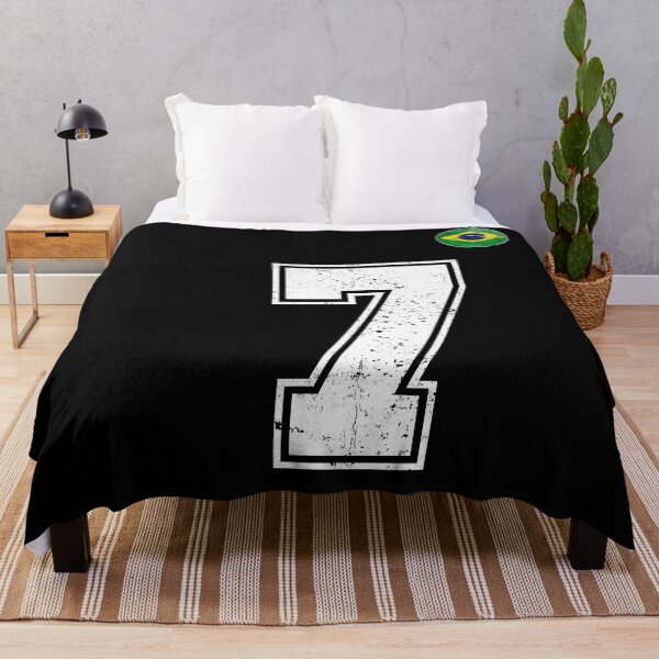 Item preview, Number 7 Brazil Futbol Football Brazilian soccer Flag Jersey designed and sold by RoyesButler.