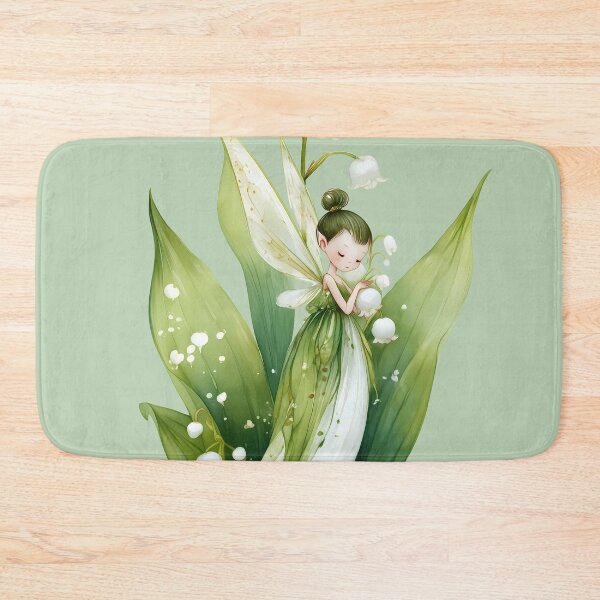 Item preview, Lily of the Valley Fairy Whimsical Botanical Cottagecore Fairy Art designed and sold by Whimsical Wayfarer.