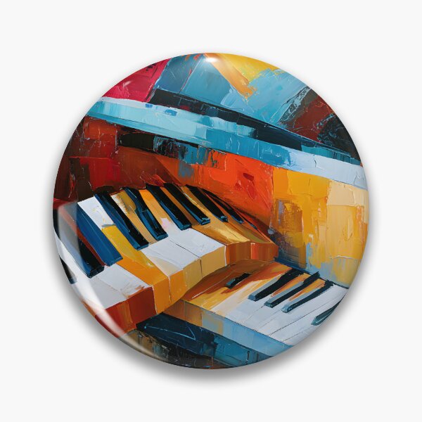 Item preview, Color Symphony on Keys - Vibrant Abstract Piano Alive with Rhythm Motion and Modern Expression designed and sold by OlfactoART Studio.