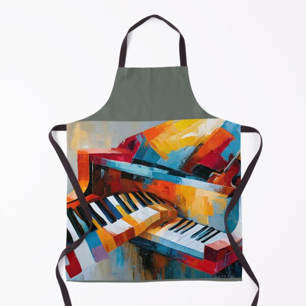 Item preview, Color Symphony on Keys - Vibrant Abstract Piano Alive with Rhythm Motion and Modern Expression designed and sold by OlfactoART Studio.