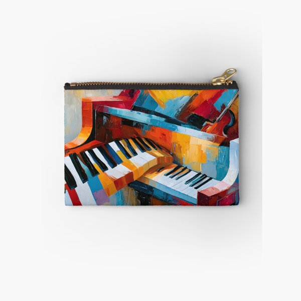 Item preview, Color Symphony on Keys - Vibrant Abstract Piano Alive with Rhythm Motion and Modern Expression designed and sold by OlfactoART Studio.
