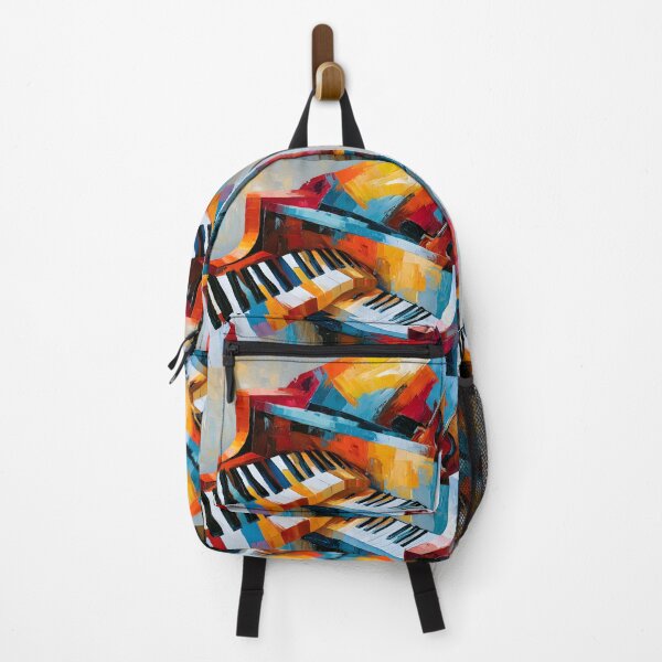 Item preview, Color Symphony on Keys - Vibrant Abstract Piano Alive with Rhythm Motion and Modern Expression designed and sold by OlfactoART Studio.