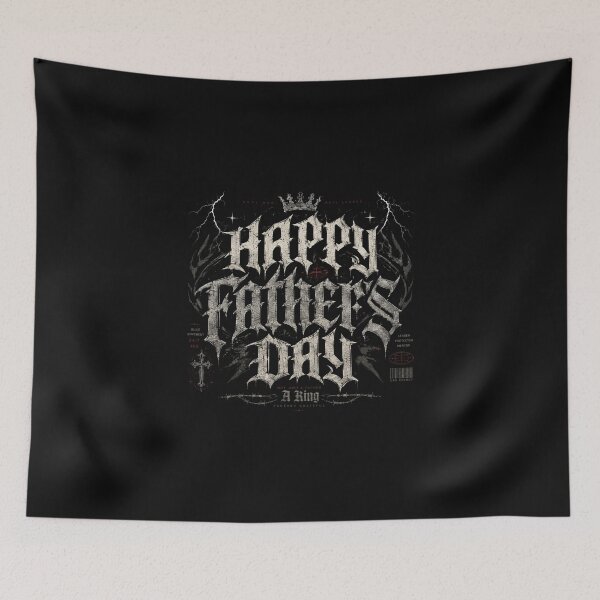 Item preview, Happy Father King Gothic Design designed and sold by Baby Adee Collective.