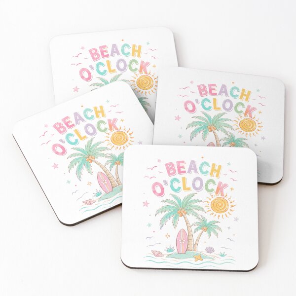 Item preview, Beach O'Clock Tropical Palm Tree Art designed and sold by ShopVelona.