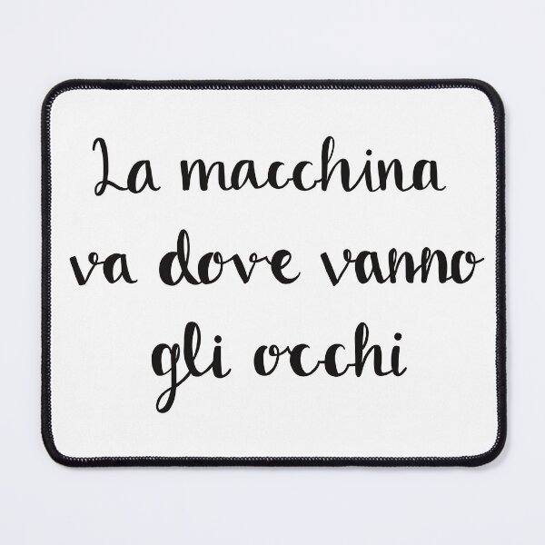 Item preview, La Macchina Va Dove Vanno Gli Occhi (Black) designed and sold by CreationsByMR.