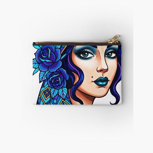 Item preview, Madame Sapphire , Old School Gypsy Style Tattoo by Terrell Dorfeo designed and sold by MeadowPixieArts.