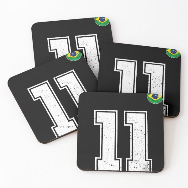 Item preview, Number 11 Brazil Futbol Football Brazilian soccer Flag Jersey designed and sold by RoyesButler.