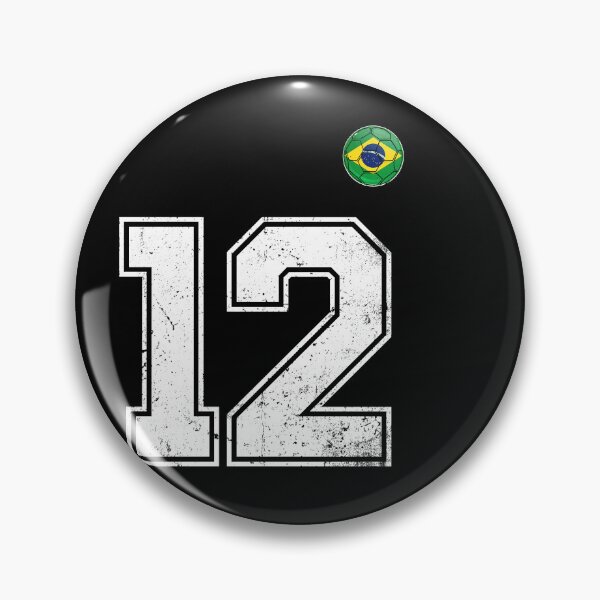 Item preview, Number 12 Brazil Futbol Football Brazilian soccer Flag Jersey designed and sold by RoyesButler.