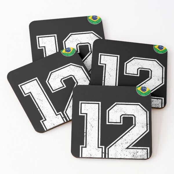 Item preview, Number 12 Brazil Futbol Football Brazilian soccer Flag Jersey designed and sold by RoyesButler.