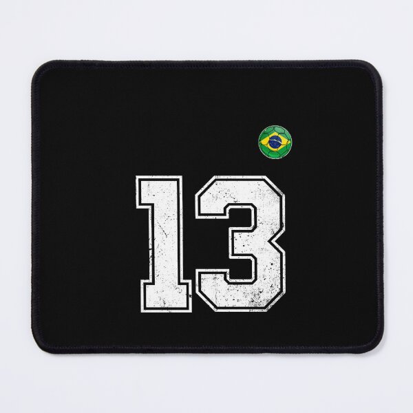 Item preview, Number 13 Brazil Futbol Football Brazilian soccer Flag Jersey designed and sold by RoyesButler.