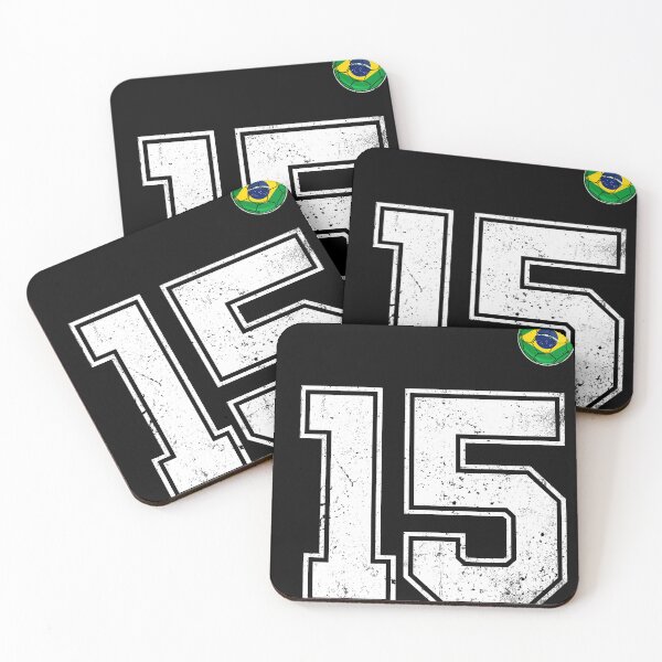 Item preview, Number 15 Brazil Futbol Football Brazilian soccer Flag Jersey designed and sold by RoyesButler.